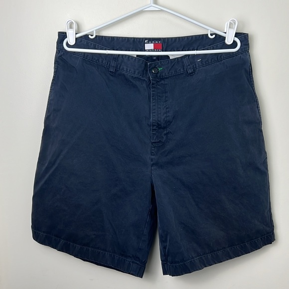 Tommy Hilfiger Navy Blue Khaki Shorts Size 36 - Picture 3 of 6